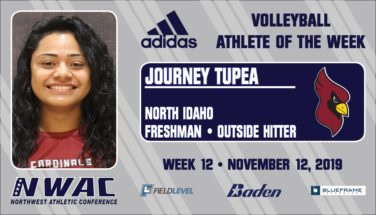 Adidas Athlete of the Week graphic for Journey Tupea