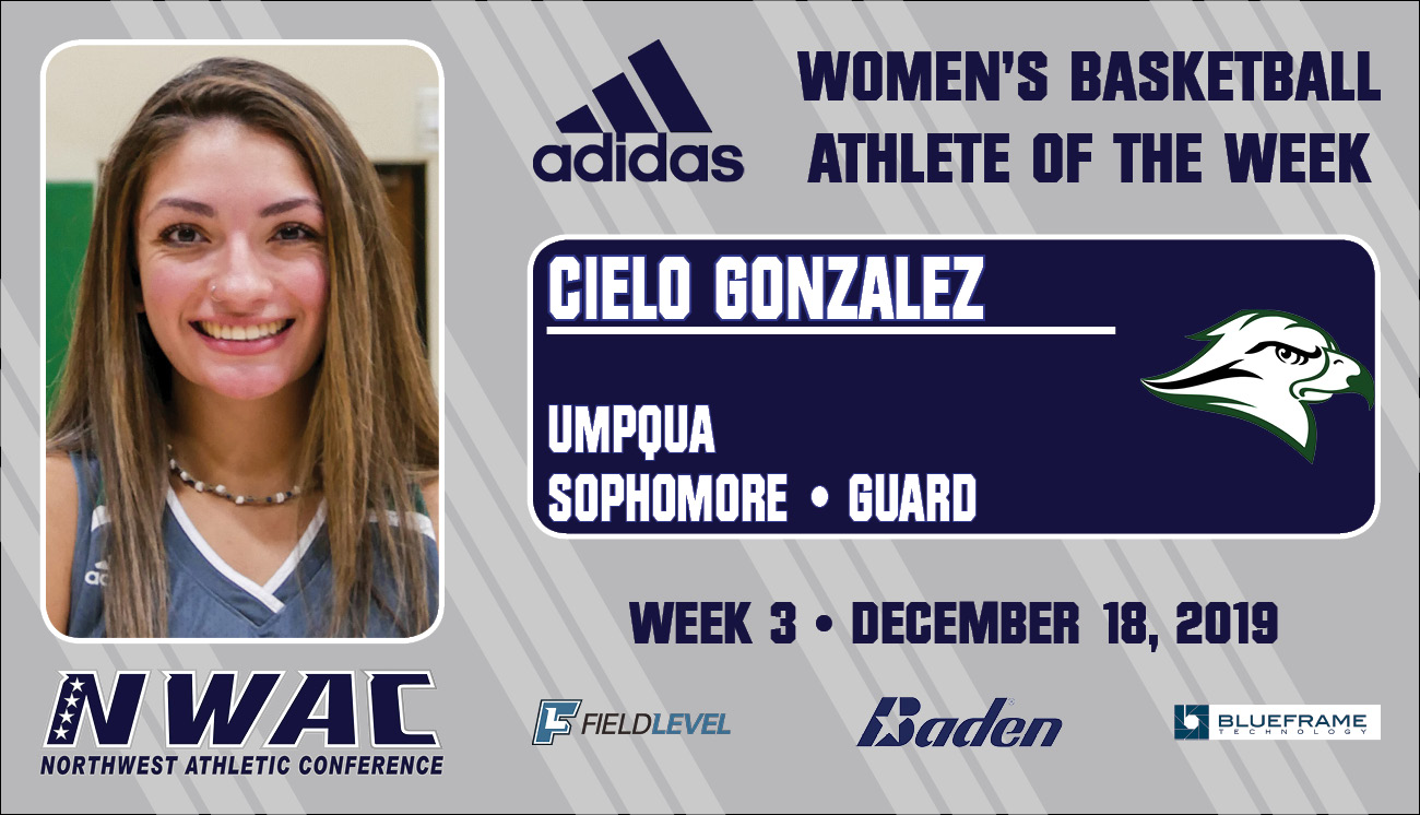 Adidas Athlete of the Week graphic with photo of Cielo Gonzalez