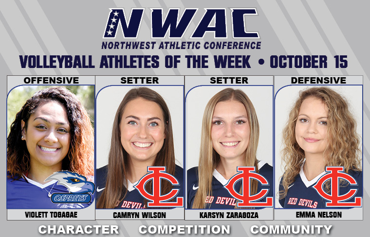 Adidas Volleyball NWAC Athletes of the Week graphic