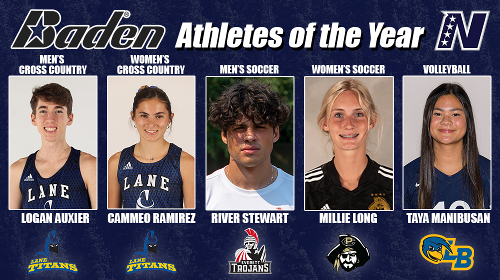 NWAC Announces Baden Athletes of the Year for Fall