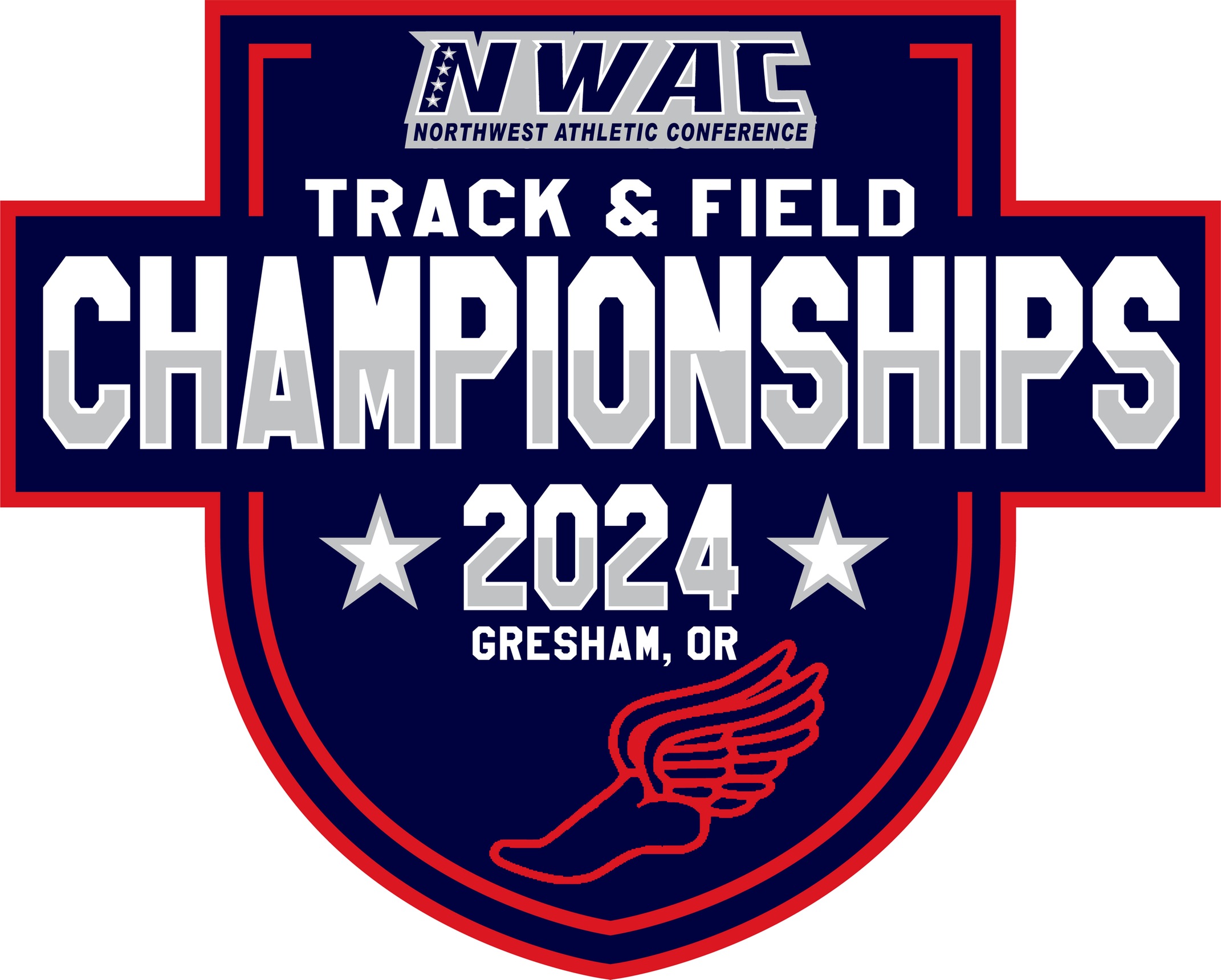 2024 NWAC Track & Field Championships logo