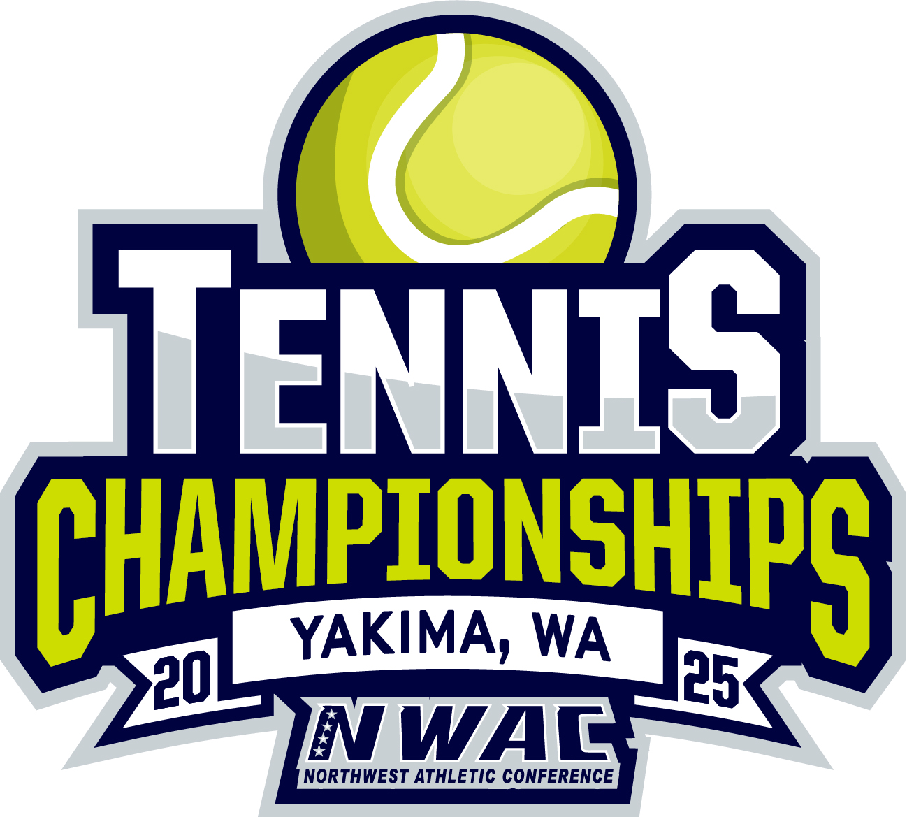 2025 NWAC Tennis Championships logo